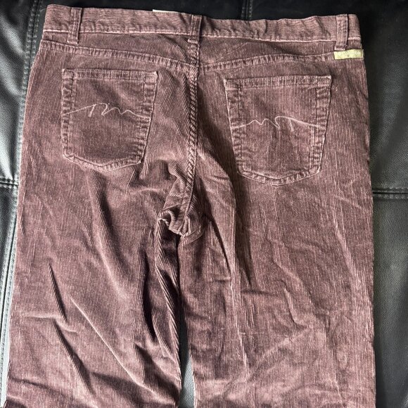 Columbia Women's Corduroy Pants Brown Stretch Straight Leg Slash Pocket 14 - Picture 4 of 11